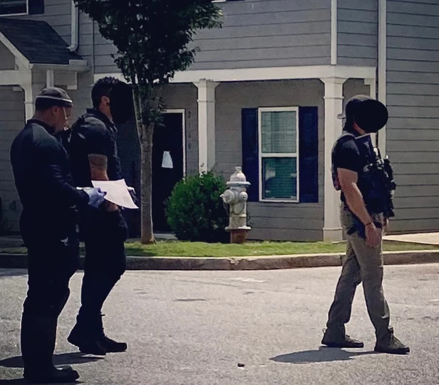 Kinetic Protection Group officers on a residential security assignment